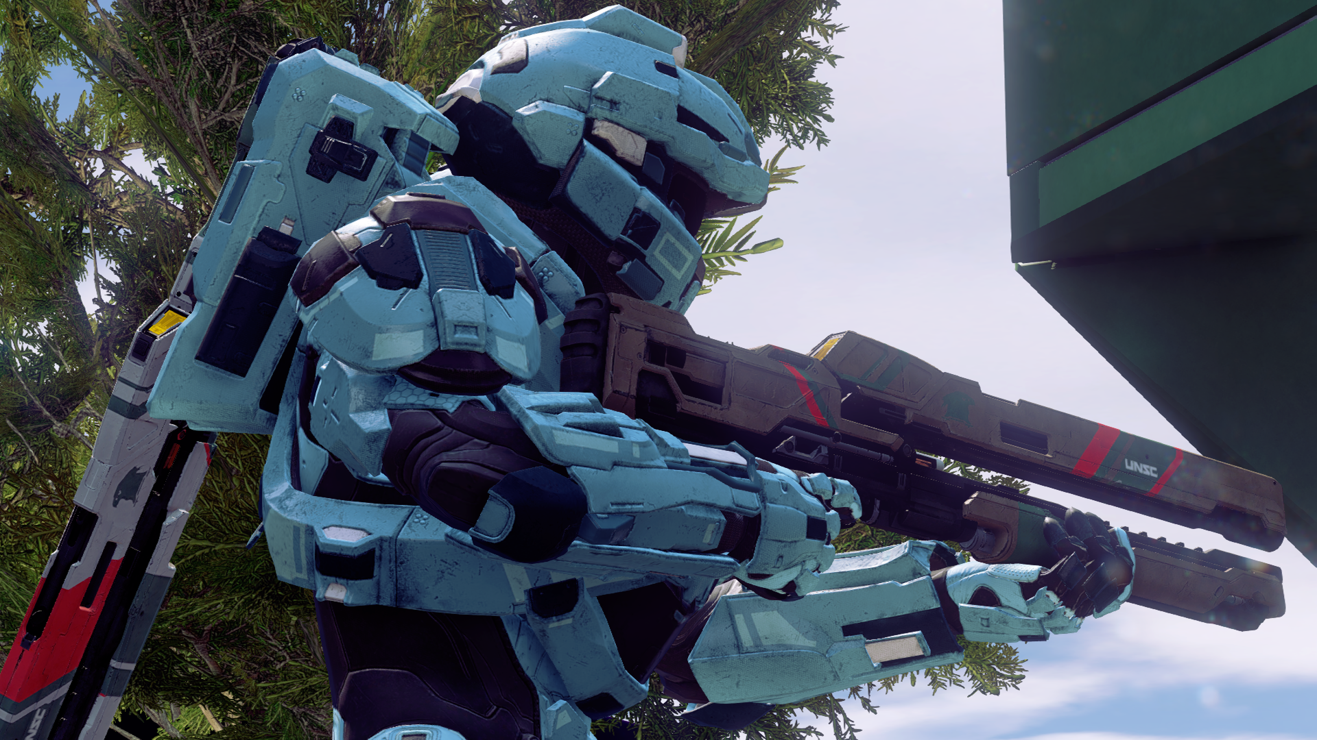 Third-person view of a Centurion-clad player holding Whiplash.