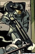 Crop of a page from Halo: Fall of Reach Boot Camp featuring a profile of Mark I armor.