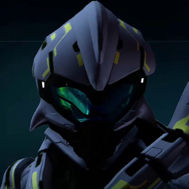 Render of Halo 5 beta's Cyan visor.