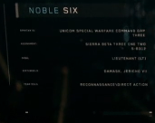 A screenshot from Echoes of Heroes, showing SPARTAN-B312's identifying information.