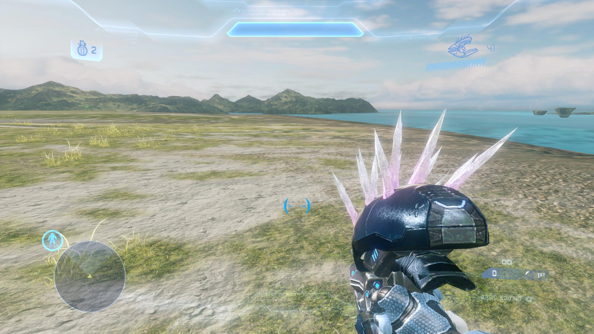 A first-person view of the needler in Forge.