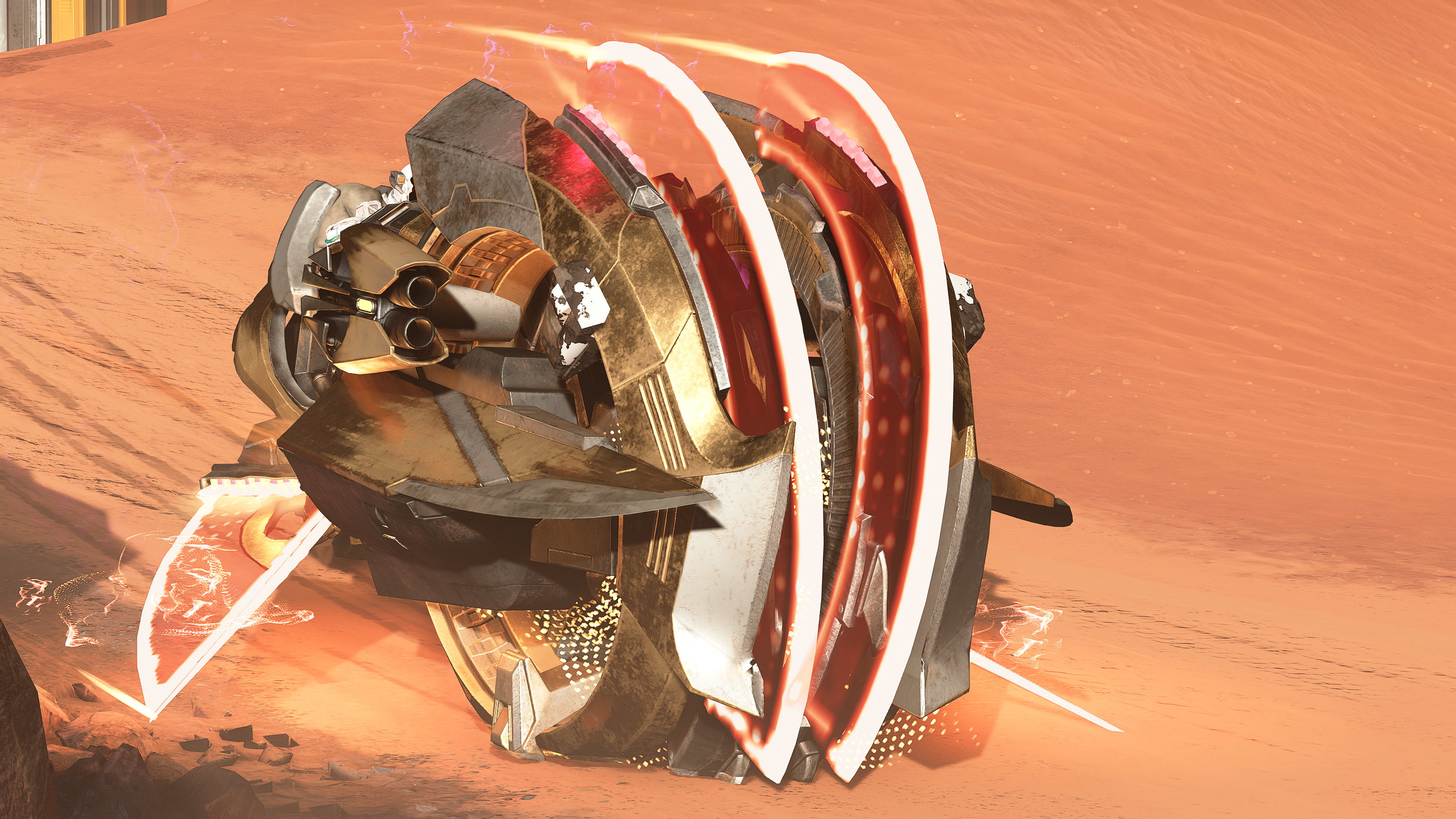 A Catulus Chopper's with its energy blades activated on Oasis.