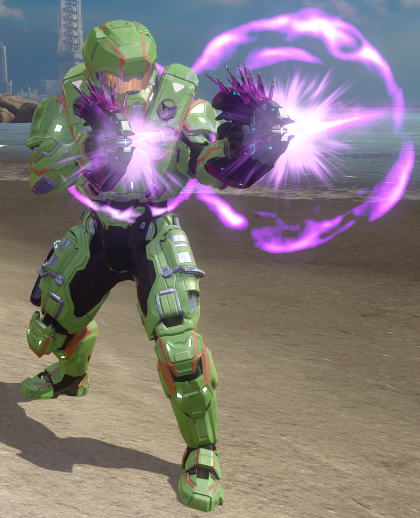 A Spartan dual wielding needlers.