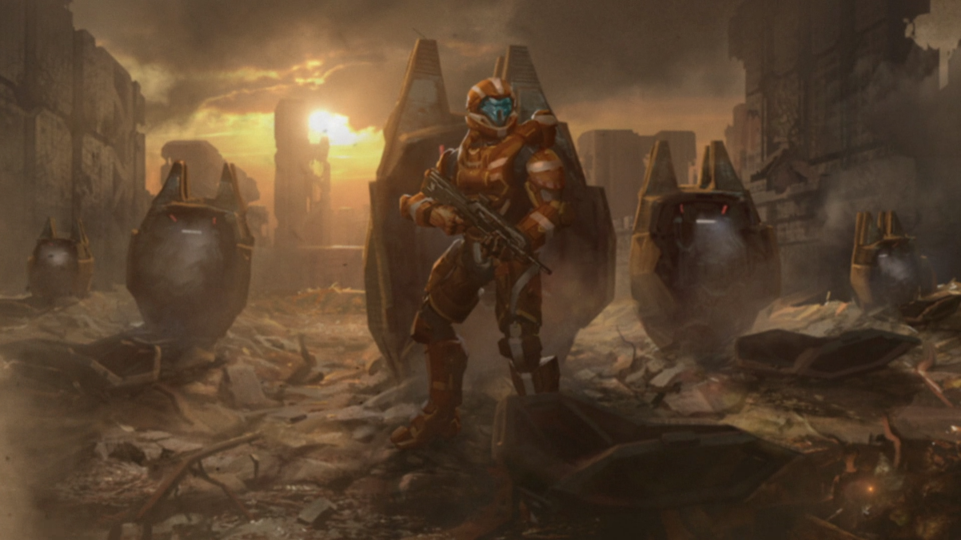 The unidentified Spartan-IV in Halo: Spartan Strike.