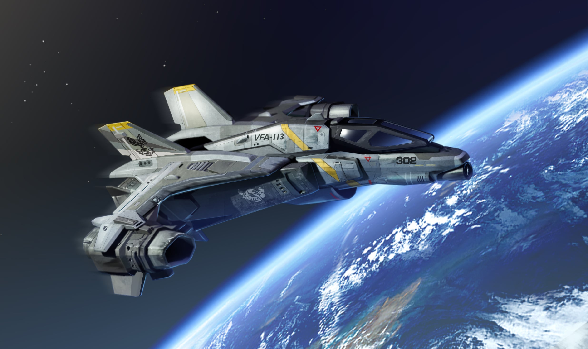Concept art of the FSS-1000 Sabre.