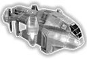 The icon for the Halo Wars Albatross. Note the presence of the cockpit windows, in contrast to the Halo 2 and Halo 3 designs.