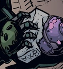John-117 molding an MX-8 explosive around a Anskum-pattern plasma grenade in Halo: Collateral Damage Issue 3.
