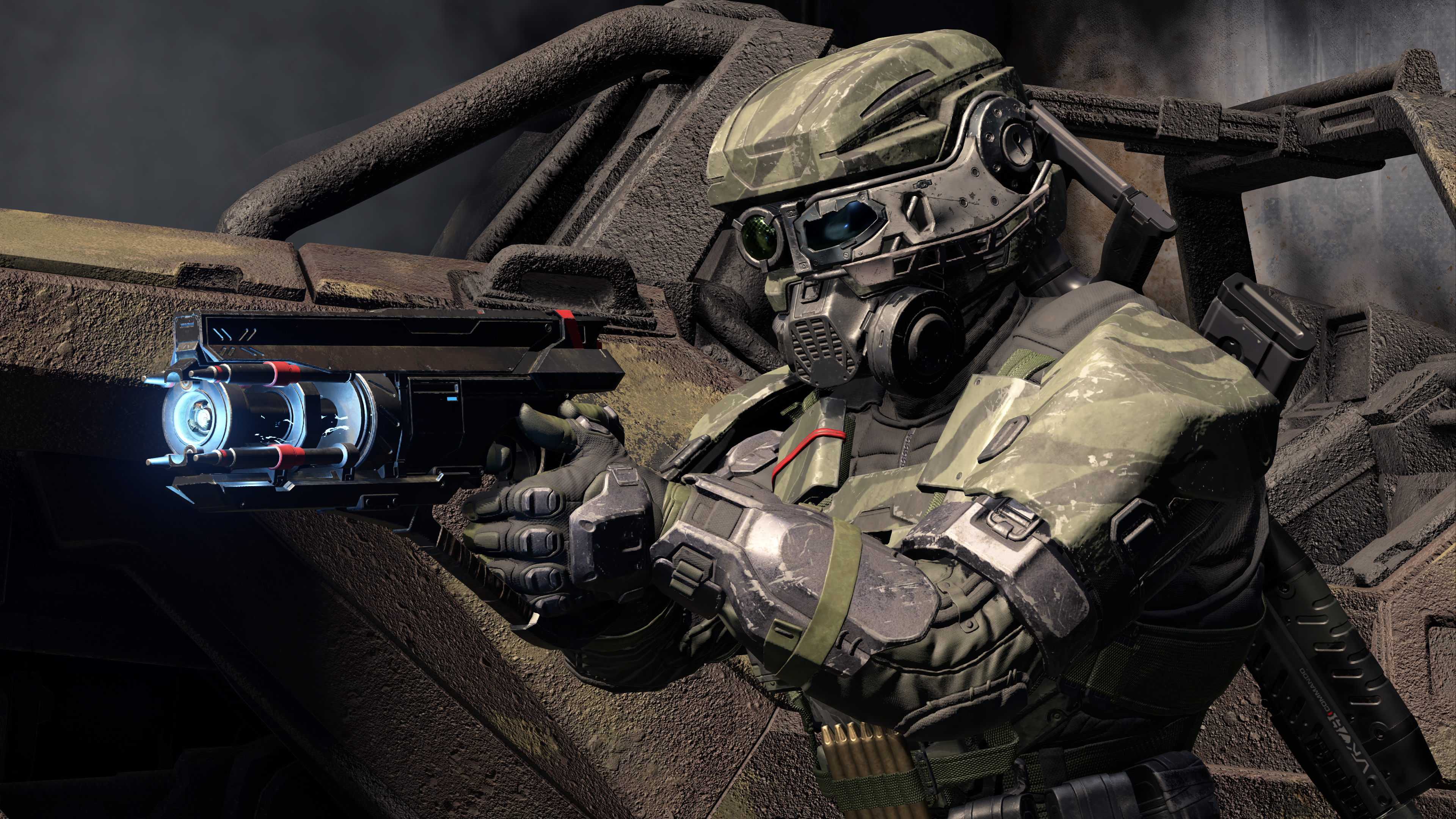A Spartan-IV wearing default AKIS-II GRD on Fragmentation.