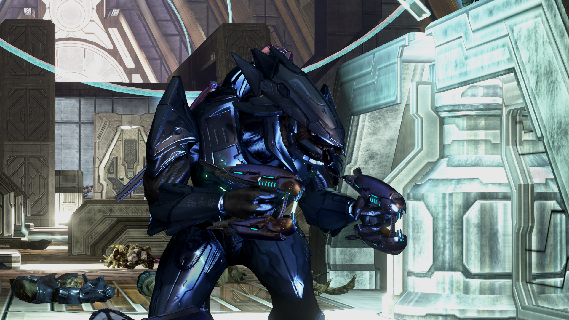 N'tho 'Sraom in the citadel on Installation 00, from Halo 3 level The Covenant.