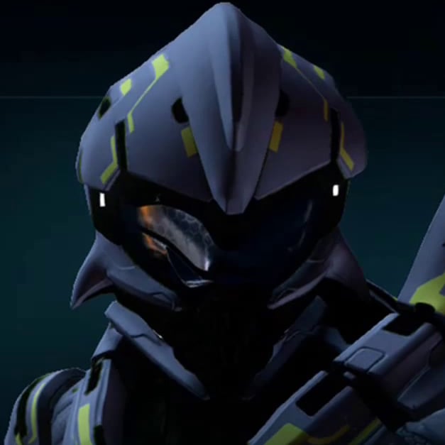 Render of Halo 5 beta's Frost visor.