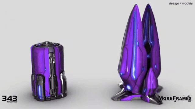 A rotation of the Covenant barrel and generator from the motion comic.