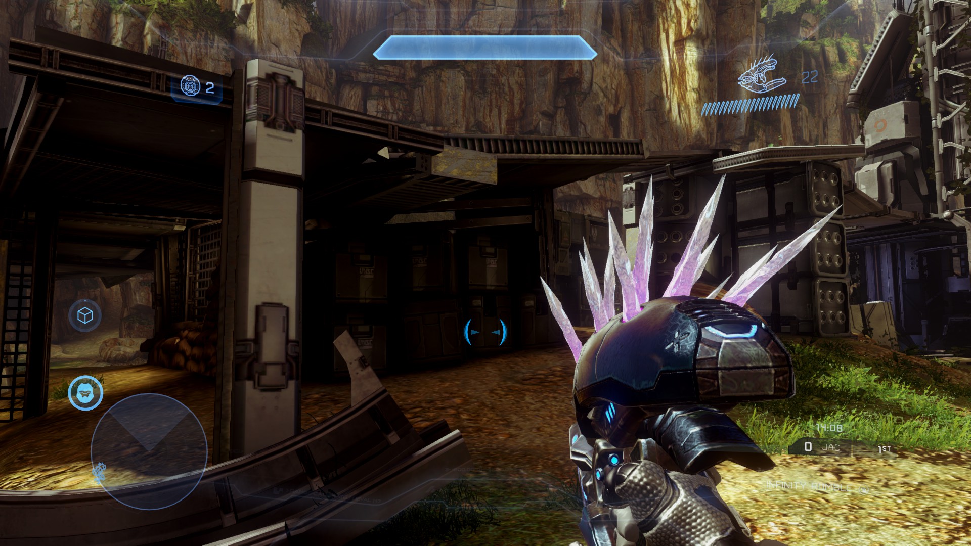 A first-person view of the needler.