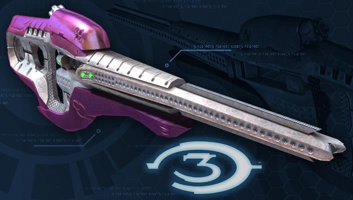 Vostu-pattern carbine in Halo 3 from Bungie.net.