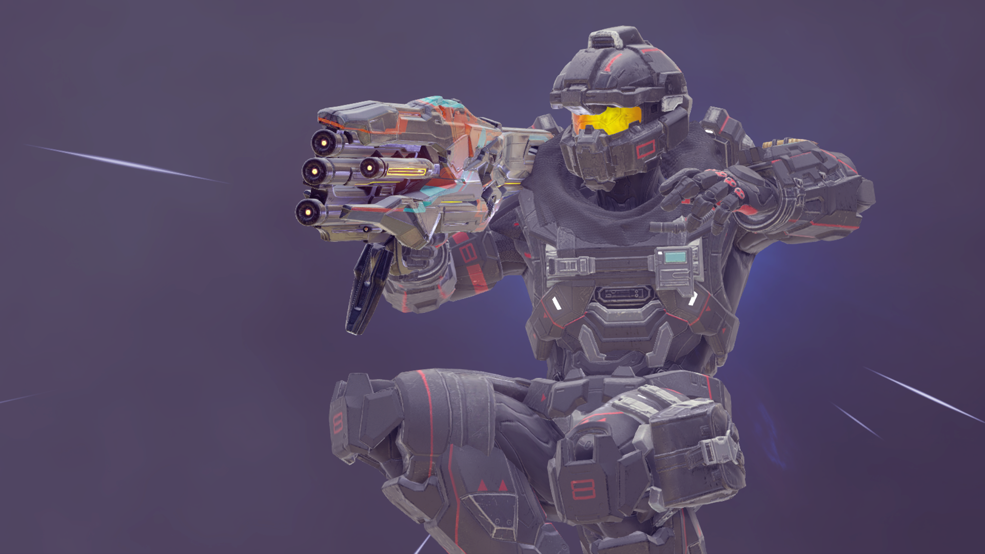 A Centurion/Vigilant-clad Spartan-IV with the Heartseeker in Halo 5: Guardians.