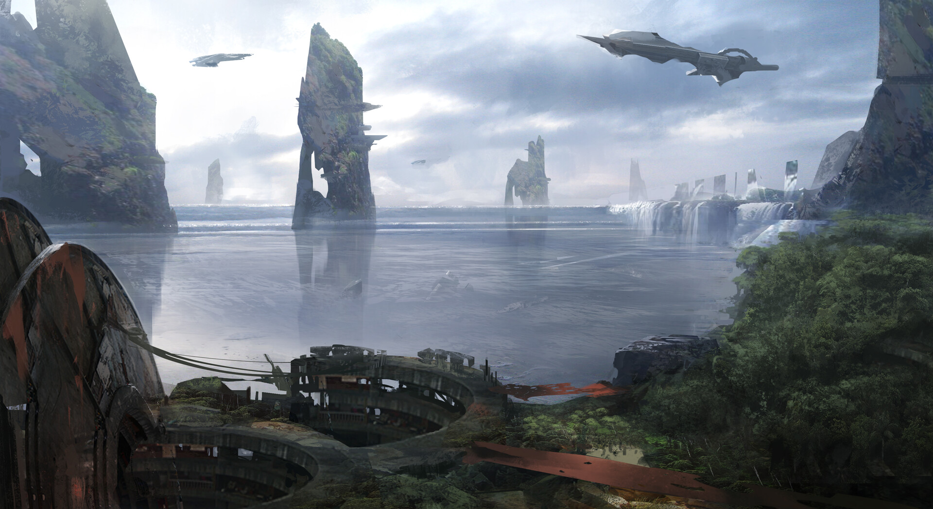 Concept exploration of Doisac allegedly for Halo 5: Guardians.