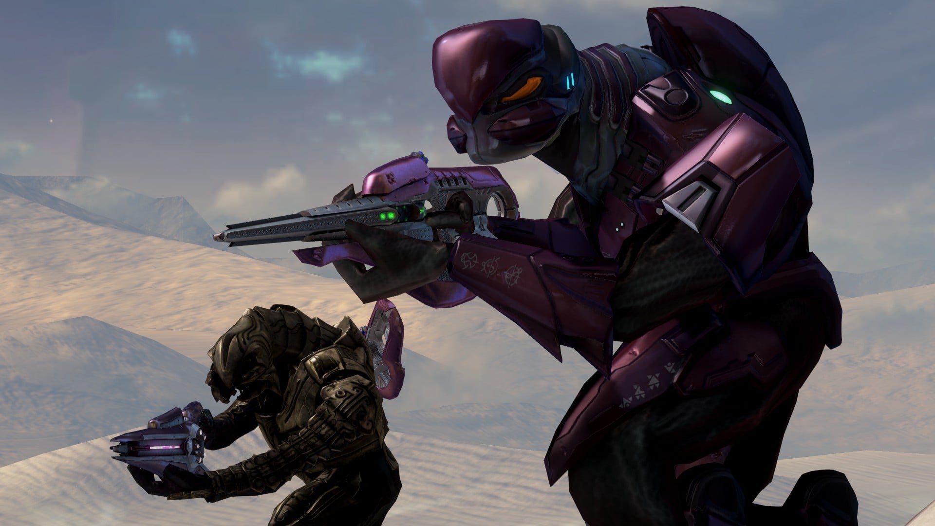 Thel 'Vadam and Usze 'Taham on Installation 00, from Halo 3 level The Ark.