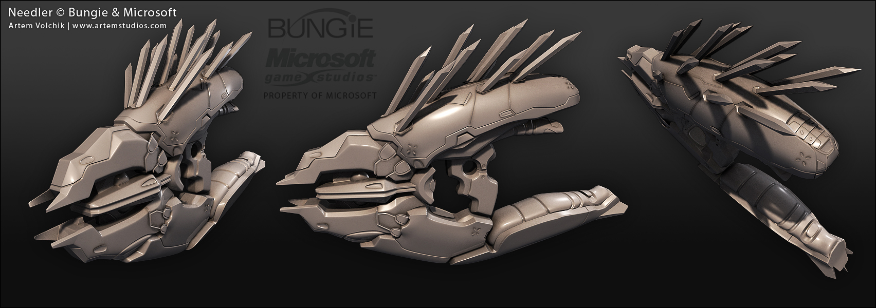 The high-poly source asset for the weapon.