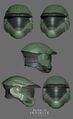 Renders of the Mark V(B) helmet for Halo Infinite.
