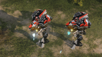 A pair of Reavers firing their spike cannons.