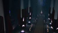 The Sanctum's main hall as it is seen in Halo 2.