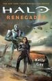 Rion Forge with an M319 on the cover of Halo: Renegades.