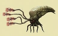 More concept art of a pod infector for Halo: Campaign Evolved.