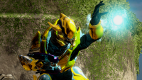 A Sangheili wearing the combat harness in multiplayer.