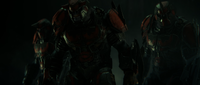 A trio of Jiralhanae in the Banished in Halo Wars 2.
