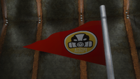 The Tin Cup's flag but flipped.