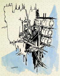 An illustration of UNSC Hopeful.