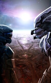 Logoless cover artwork for Halo: Glasslands.