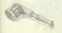 Halsey's illustration of Keyes' pipe.