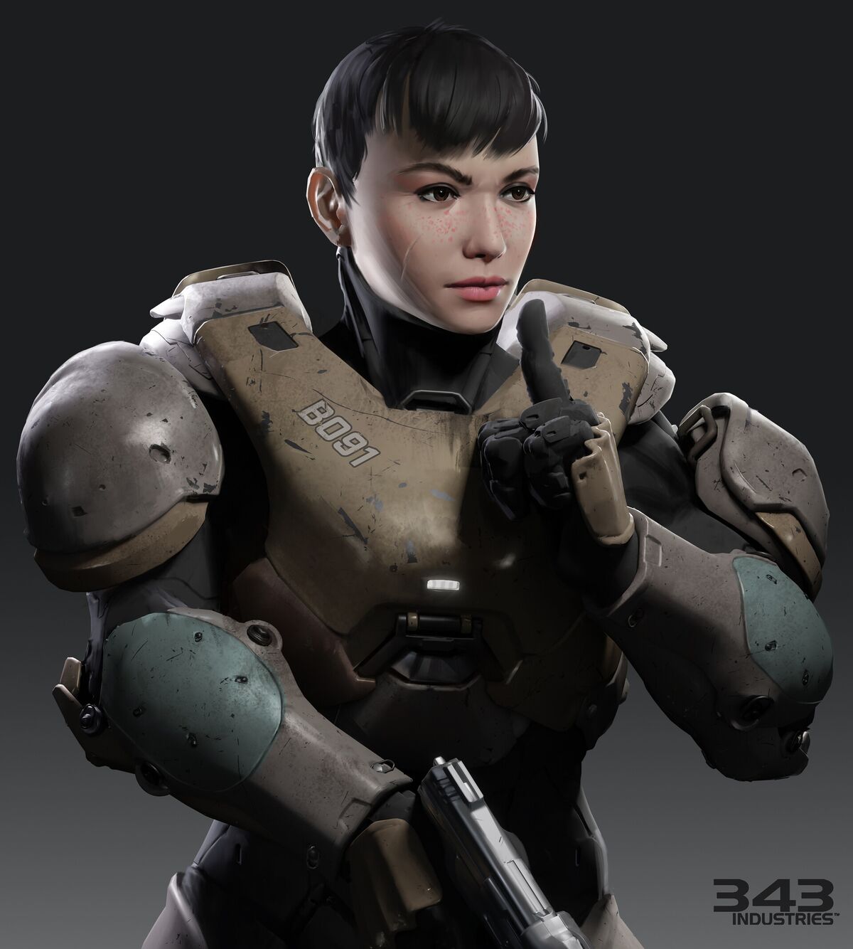 Female Spartan Armor Halo 4