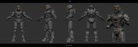 Renders of the Spartans.