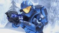 A closeup of the ODST/TAC upper body armor in Halo 3.
