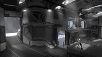 Concept art for an interior section of the map.