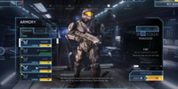 Armor customization in Halo Online.
