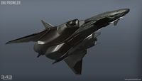 Render of the Winter-class prowler in Halo 5: Guardians.