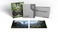 The deluxe edition of The Art of Halo Infinite.