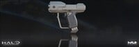 A render of the weapon's high-poly source asset.