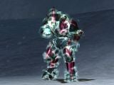 A Major Sangheili's shield protecting him from enemy fire in Halo: Combat Evolved.