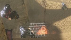 Rocket Race on Sandtrap in Halo 3.