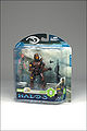 The brown Spartan ODST figure in package.