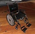 An Optican wheelchair in the New Alexandria Hospital.