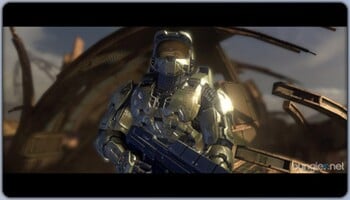 Screenshot of John-117 from the Halo 3  announcement trailer for Bungie.net's Machines, Materiel and Munitions from the Human-Covenant Conflict, 2525 - Present post on the MA5C assault rifle (archive here).