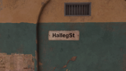 Halleg Street sign from Bazaar.