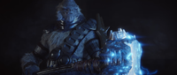 Tartarus wielding the Fist of Rukt in Halo 2: Anniversary.