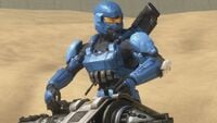 A closeup of the Soldier upper body armor in Halo 3.