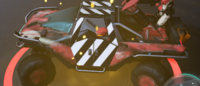 In some occasions, when it's spawned/driven by a Spartan, the mesh itself is very buggy on they driver's side.
