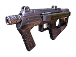 A front-view render of the M7 SMG in Halo 2.